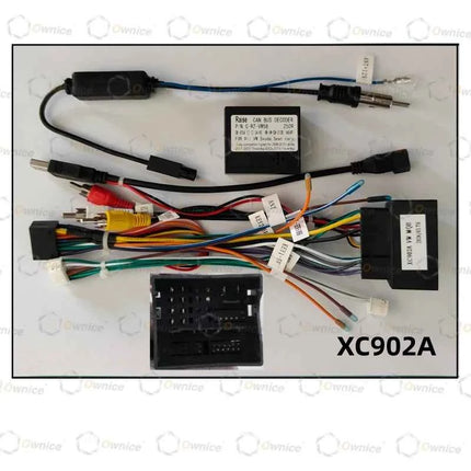 Owince Autoradio Fascias Telaio Per Volkswagen VW Golf 7 MK7 2013 - 2020 Pannello Stereo Cablaggio Cavo di Alimentazione Canbus Decoder