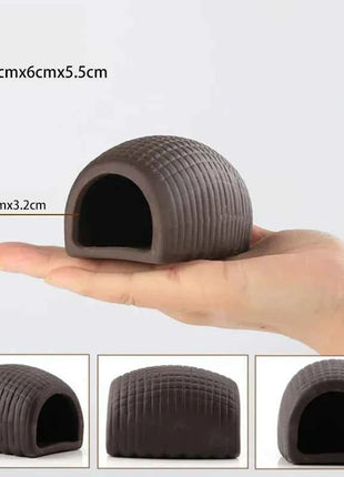 Ceramic House Fish Tank Aquarium Decoration Fish Shrimps Shelter House Pottery Scorpion House Canister Simulation Stone Ornament