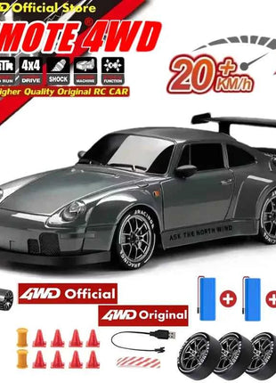 New 4WD Remote Control Drift Car Full Size 1:24 Mini Remote Control Racing Car Model 2.4G Radio High Speed RC Car Boy Toy Gift