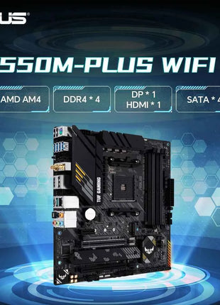 ASUS TUF GAMING B550M-PLUS WIFI II New B550 DDR4 AMD Gaming Motherboard Socket AM4 Wi-Fi 6 M-ATX 24.4cm x 24.4cm