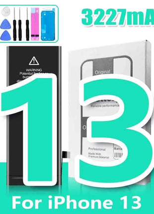 0 Cycle High Capacity Battery For iPhone 11 11Pro 12Pro 12 13 14 13Pro 14Pro Max Mini Phone Bateria + Free Tool Kit