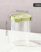 WORTHBUY Pasta Storage Box With Handle Moisture-Proof Plastic Noodles Sealed Can Spaghetti Storage Container Kitchen Organizer