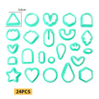 Stampo per plastilina fai-da-te per bambini Accessori per argilla da modellare Kit di strumenti per plastilina Set di plastica Stampo per coltelli Giocattoli educativi per bambini Regali