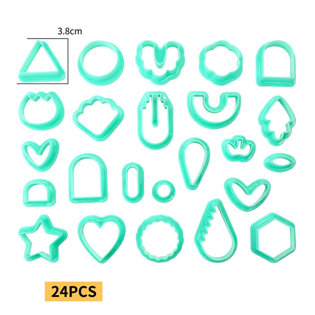 Stampo per plastilina fai-da-te per bambini Accessori per argilla da modellare Kit di strumenti per plastilina Set di plastica Stampo per coltelli Giocattoli educativi per bambini Regali
