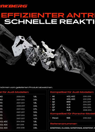 Frankberg 1x Serratura Porta Anteriore Destra per Audi A1 A4 Allroad Avant A5 Cabriolet Sportback A6 A7 A8 Q3 Q5 Q7 Porsche 8J1837016D