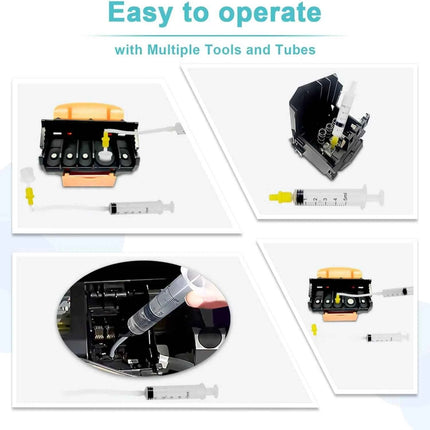 400mL Printhead Cleaning Kit for Epson HP Canon Brother, Universal Inkjet Printer Cleaner Solution, Liquid To Unclog Print Head
