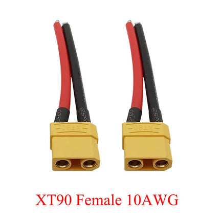 XT30 XTR30U XT60 XT60H XT90 Connettore maschio e femmina con cavo in silicone 10AWG/12AWG/16AWG/18AWG 100mm per cavo batteria RC