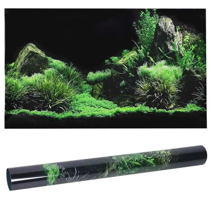Background for Aquarium 3d Sticker Poster Fish Tank Aquarium Background accessories Decoration Ocean Plant Aquascape Painting