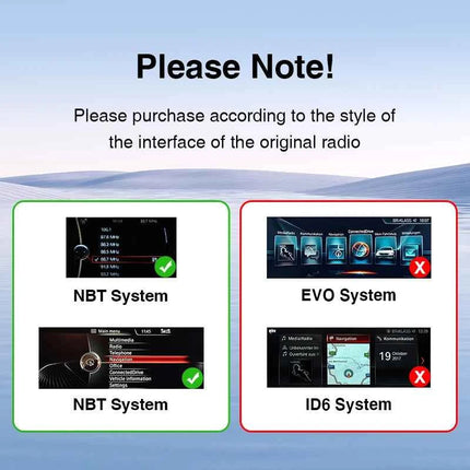 Ainavi Car Radio For BMW 1 2 3 4 Series F20 F21 F22 F30 F31 F33 F34 F36 NBT Wireless Carplay Android Auto Car Multimedia Player