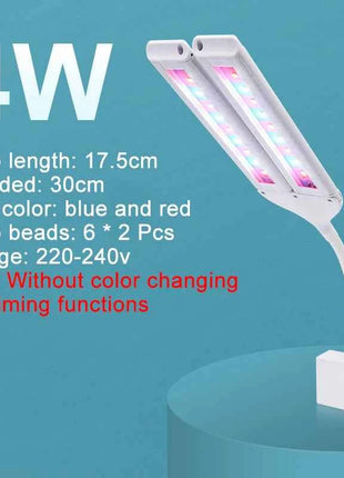 Super Bright Clip Lamp LED Aquarium Light for Aquatic Plant Grow Fish Tank Full Spectrum Timing Lamp 220-240V 30~70CM 4W 8W 13W