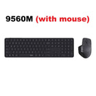 Rapoo 9560M Wireless Keyboard and Mouse Combo E9550L USB-C Rechargeable 110-Key Ultra-Thin Keyboard and MT760SE Wireless Mouse