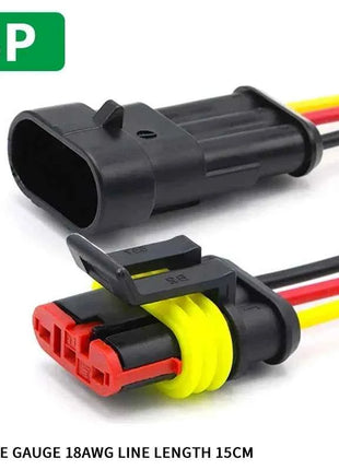5/20/100sets HID Waterproof Connectors 1/2/3/4/5/6 Pin Car Electrical Wire Connector Plug Truck Harness with 15CM Wire Cable