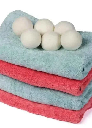 Palline Asciugatrice in Lana Naturale Riutilizzabili - Ammorbidente Ecologico per Lavatrice