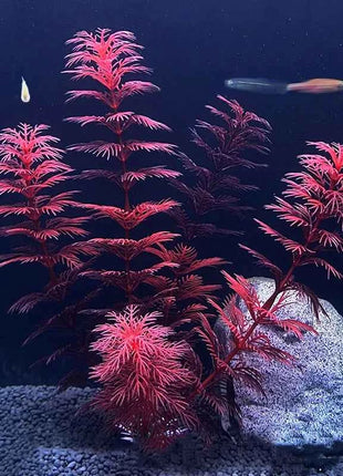 Artificial Aquarium Decor Plants Water Weeds Ornament Aquatic Fish Tank Simulation Grass Flower Decoration Accessories