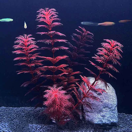 Artificial Aquarium Decor Plants Water Weeds Ornament Aquatic Fish Tank Simulation Grass Flower Decoration Accessories