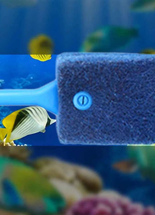 Aquarium Cleaning Brushes for Glass Acrylic Fish Tank Algae Clean Double Sided Algae Scraper Sponge Aquarium Cleaning Tools