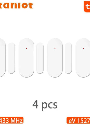 Staniot Tuya 433Mhz Home Alarm System Automatic Sensor Smart Wireless Door and Window Detectors Door opening/closing code