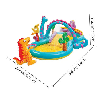Nuovo Scivolo D'acqua Per Bambini Divertimento Prato Scivoli D'acqua Iatables Piscine Anello Lancia Gioco Per I Bambini Estate Scivolo Set Cortile Giocattoli All'aperto