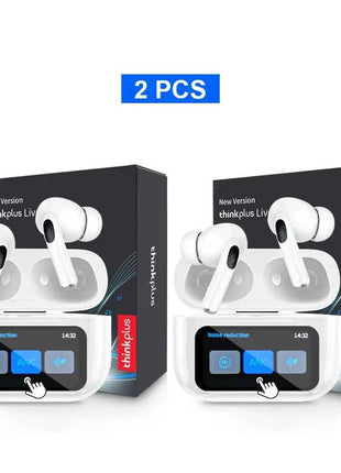 Original Thinkplus Wireless Bluetooth Earphones ANC Noise Reduction Earbuds HD Mic Call Gamer Headsets LED Touch Screen Control