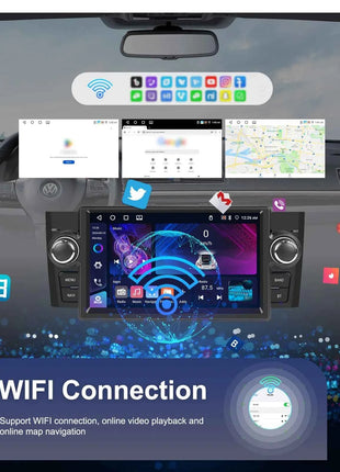 Podofo 4+64G Carplay Android Car Multimedia Player For FIAT Punto 2005-2009 Linea 2007-2011 Android Auto Autoradio GPS BT FM/RDS