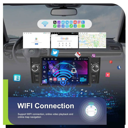 Podofo 4+64G Carplay Android Car Multimedia Player For FIAT Punto 2005-2009 Linea 2007-2011 Android Auto Autoradio GPS BT FM/RDS
