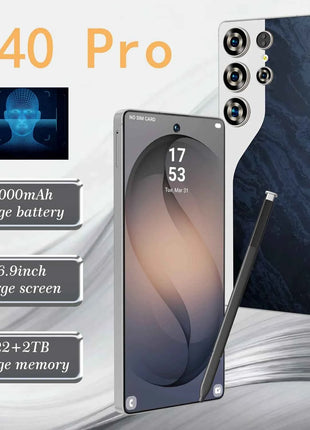 Nuovo Arrivo: Smartphone C40 Pro Originale di Alta Qualità 2026, Sistema Dual SIM 4G/5G Dual Standby, Versione Globale, Batteria da 8000mAh