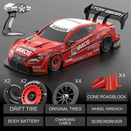 Rc Car 1:16 40km/H High-Speed Drift Remote Control Car 2.4Ghz 4WD Professional Competitive Modifiable Racing Car