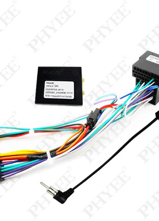 16-Pin Wiring Harness Decoder CAN Bus 16P Plug ISO Connector Android Car Unit Cable Adapter 2Din for VW Golf Passat Polo Leon