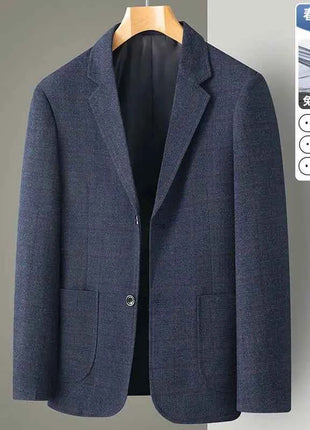 Blazer Uomo Slim Fit a Quadri - Stile British Cerimonia 2025