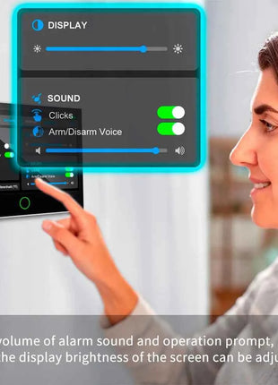 KERUI Nuovo sistema di allarme pannello touch screen da 7 pollici con sensori 4G + WiFi Fai da te i tuoi kit di allarme domestico Protezione di sicurezza FSK/ASK G70