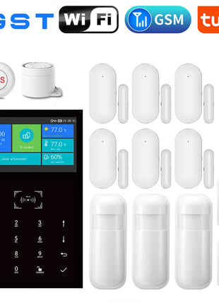 Sistema di sicurezza allarme wireless Smart Tuya GSM con sensore di movimento PIR e telecomando per la protezione del magazzino del negozio di villa