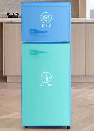 Frigorifero Combinato Comanlai 92L Doppia Porta - 28L Freezer, LED, Classe Energetica D