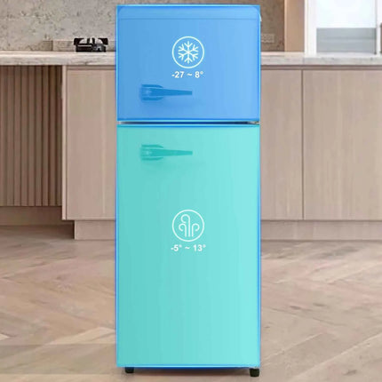 Frigorifero Combinato Comanlai 92L Doppia Porta - 28L Freezer, LED, Classe Energetica D