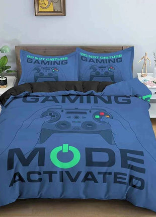 Gamepad Polyester Duvet Cover Set Colourful Button King Play Gamer Bedding Set Kids Teens Man Video Game for Child