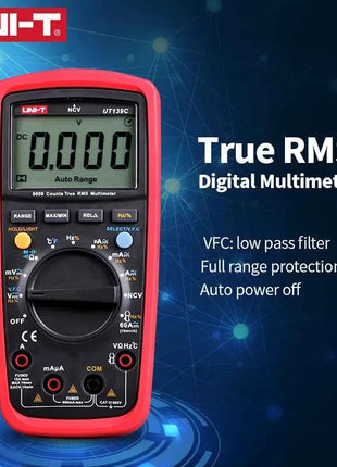 UNI-T UT139C UNIT Digital Multimeter Auto Range True RMS Meter Capacitor Tester Handheld 6000 Count Voltmeter Temperature