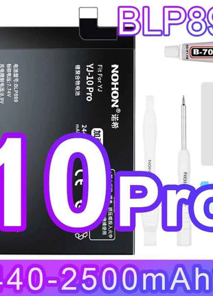 NOHON Replacement Battery for OnePlus 7T 8T 9RT 10T 12 11 9 8 7 6T 6 5T 5 7TPro Phone Batteries BLP801 BLP685 BLP745 BLP743