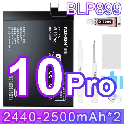 NOHON Replacement Battery for OnePlus 7T 8T 9RT 10T 12 11 9 8 7 6T 6 5T 5 7TPro Phone Batteries BLP801 BLP685 BLP745 BLP743