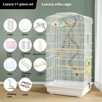 Luxury Wooden Pet Cage Mansion for Sugar Glider Large Hamster House Squirrel Enclosure Dwarf Flying Mouse Habitat