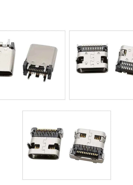 10/20 Pz 24Pin USB 3.1 Tipo C Femmina Martinetti Connettore Porta di Ricarica SMD DIP USB-C Presa PCB Adattatore di Riparazione FAI DA TE