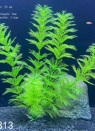 Artificial Aquarium Decor Plants Water Weeds Ornament Aquatic Fish Tank Simulation Grass Flower Decoration Accessories