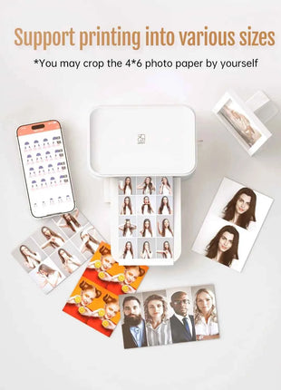 300dpi Color Photo Wifi 4x6 Inch Printer Portable Mni Mobile Pocket Wireless Print Maker Machine with Ribbon and Photo Papers