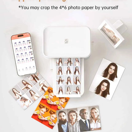 300dpi Color Photo Wifi 4x6 Inch Printer Portable Mni Mobile Pocket Wireless Print Maker Machine with Ribbon and Photo Papers