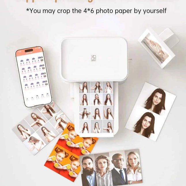 300dpi Color Photo Wifi 4x6 Inch Printer Portable Mni Mobile Pocket Wireless Print Maker Machine with Ribbon and Photo Papers