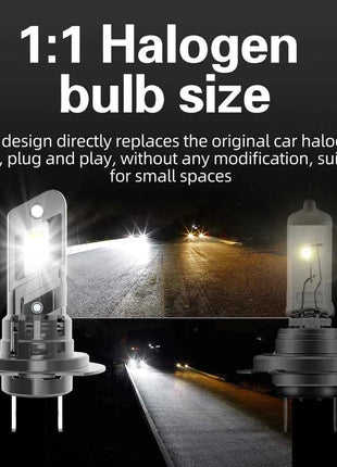 2pcs H7 PX26d Led Headlight Canbus Car Bulb Bright Moto Fog Light Auto Turbo Diode Lamp 12v 55w For Skoda Octavia 2 3 2006~2025