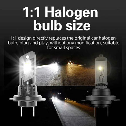 2pcs H7 PX26d Led Headlight Canbus Car Bulb Bright Moto Fog Light Auto Turbo Diode Lamp 12v 55w For Skoda Octavia 2 3 2006~2025