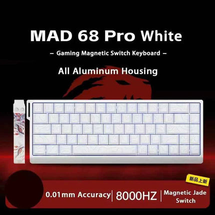 MADLIONS MAD 60/68HE Gaming Magnetic Switch Keyboard Wired Key Web Drive Custom 8K 61/68 Return RT Adjustable Keystroke Hot Swap