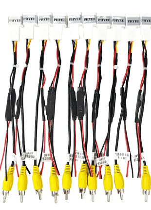 Cablaggio per Ingresso Telecamera Retromarcia a 4 Pin, Connettore RCA, per Schermo Originale Toyota Corolla, Camry, RAV4, Highlander, Prado