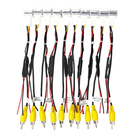 Cablaggio per Ingresso Telecamera Retromarcia a 4 Pin, Connettore RCA, per Schermo Originale Toyota Corolla, Camry, RAV4, Highlander, Prado