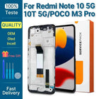 Di alta Qualità AMOLED Per Xiaomi Redmi Nota 10 5G LCD 10T 5G Touch Screen Digitizer Per Xiaomi POCO M3 Pro 5G Display M2103K19G
