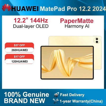 2024 PaperMatte HUAWEI MatePad Pro 12.2-inch Tablet Wifi/LTE Double-layer OLED 144Hz